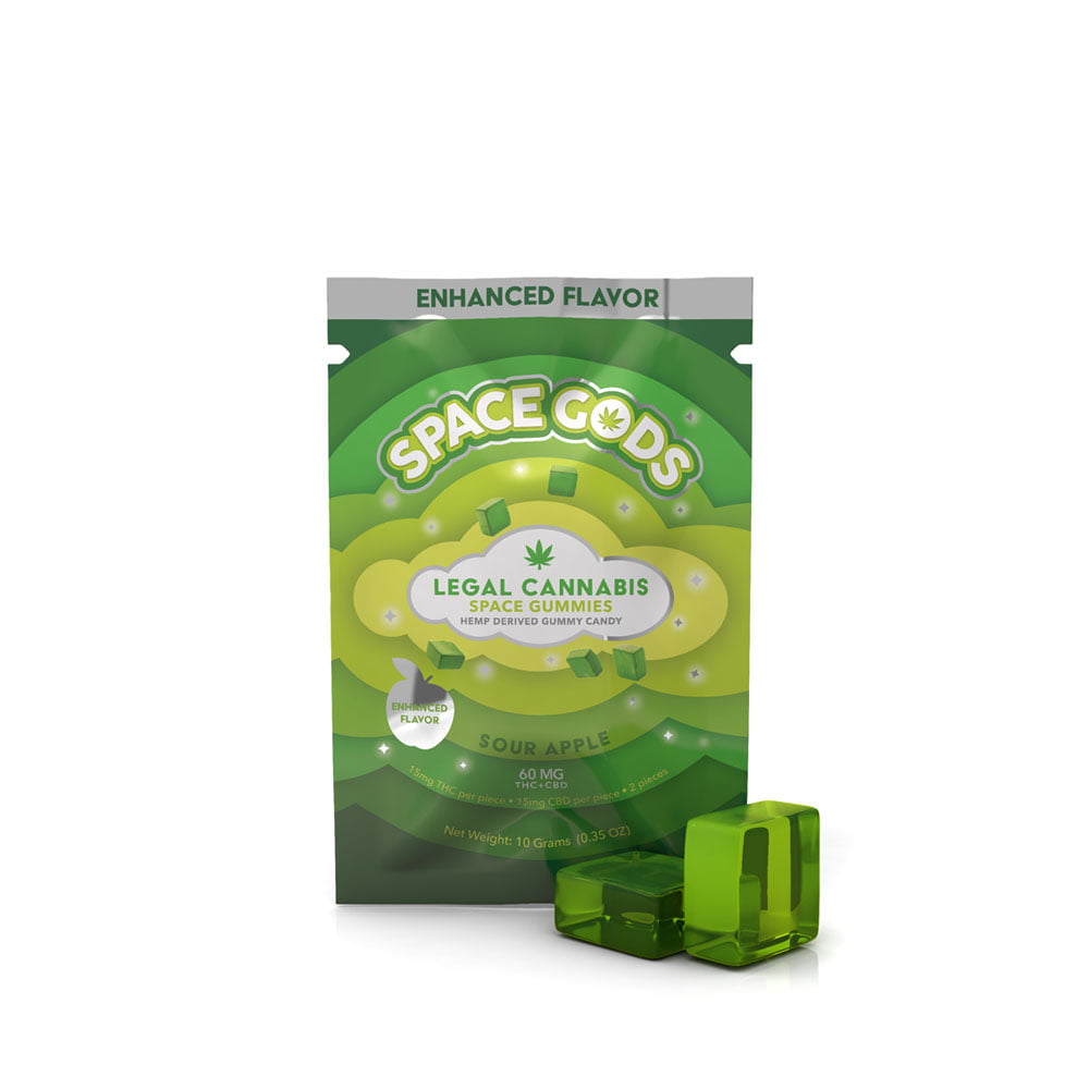 Space Gods D9+CBD Gummies - 2pc