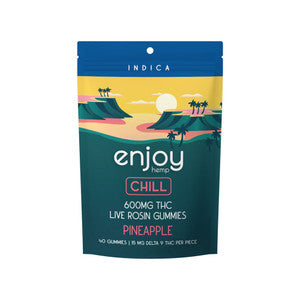 Enjoy Hemp Live Rosin Euphoria Delta 9 THC Gummies (Sativa-Infused Blue Raspberry) 40pc