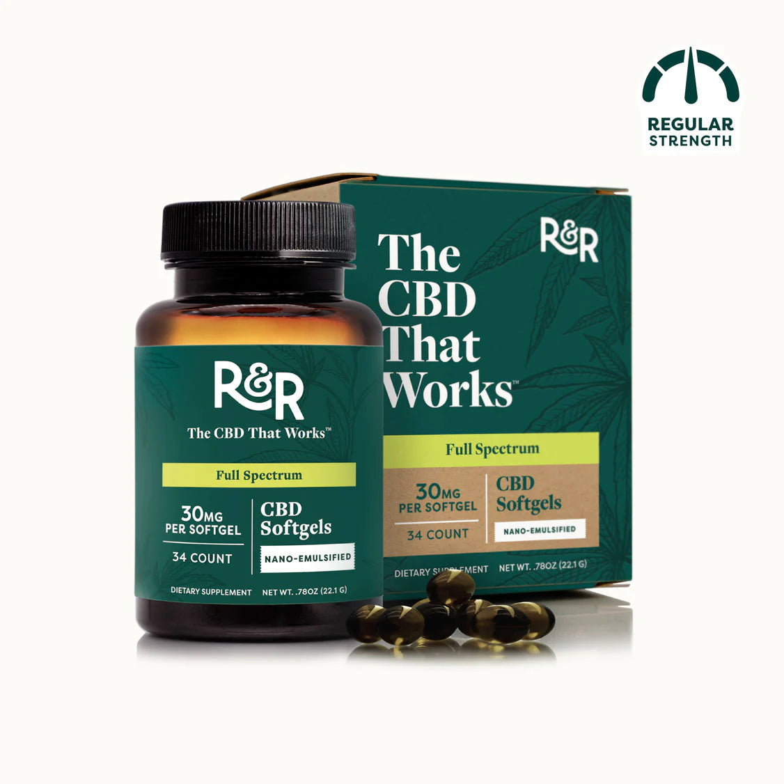 R&R Meds CBD Soft Gels 30mg