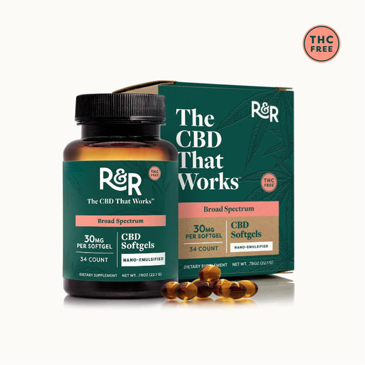 R&R Meds THC-Free CBD Soft Gels 30mg